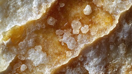 Poster - Close-up shot of a sweet pastry covered in sugar, ideal for food and bakery themed images or recipes