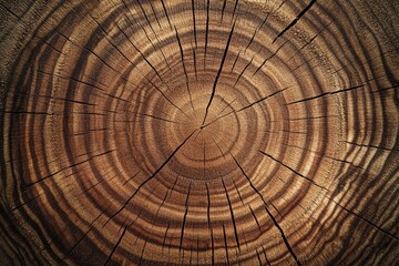 Poster - A detailed shot of a tree trunk, ideal for use in nature, botanical or scientific contexts
