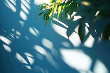 Aufkleber - A close-up view of a small plant growing on a wall, with textured surface and some cracks
