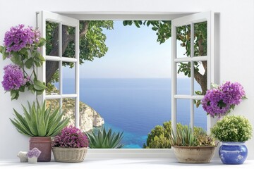 Wall Mural - a serene scene of an ocean with a calm surface and clear blue water, perfect for use as a backdrop o