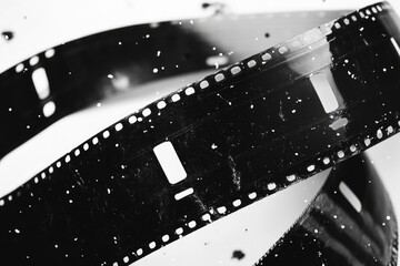 Poster - A classic film strip in monochrome tones