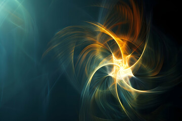 Poster - Abstract light swirl design with vibrant colors creating a dynamic visual effect