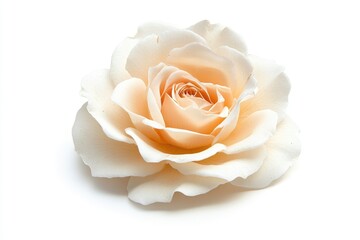 Poster - A close-up shot of a beautiful flower on a white background, perfect for editorial or commercial use