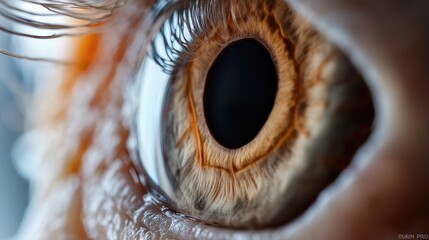Poster - A detailed view of an individual's eye with all its features visible
