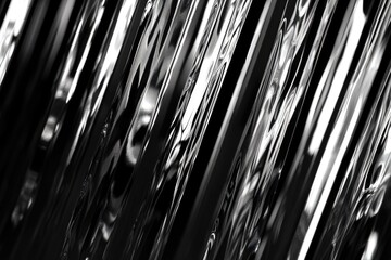 Poster - A close-up shot of a shower head in black and white, perfect for use in a bathroom or spa setting
