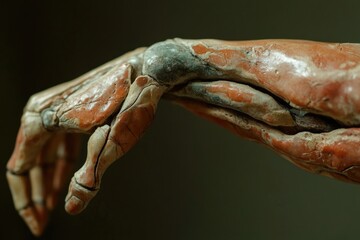 Poster - A close-up view of a person's hand grasping an object, suitable for use in various scenarios such as product photography or storytelling