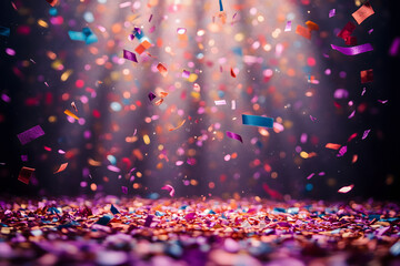 Wall Mural - Festive Confetti in Motion