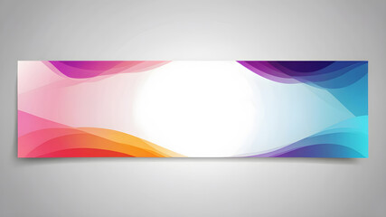 Fototapete - abstract web banner design template. Banner - Design Element