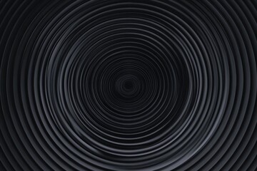 Poster - Swirling patterns create an illusion of depth in a stunning black and gray spiral design. Generative AI