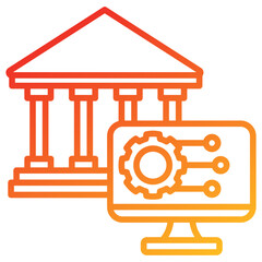 Poster - Banking System Icon