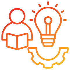 Aufkleber - Learning Icon