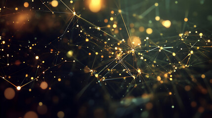 Wall Mural - global digital commerce network visualization concept -