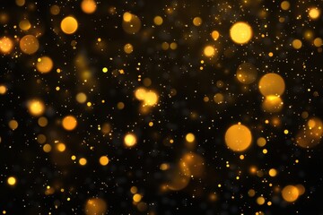 Poster - Shimmering golden lights create an enchanting atmosphere during a midnight celebration filled with joy and excitement. Generative AI