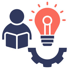 Aufkleber - Learning Icon