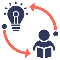 Aufkleber - Learning Icon