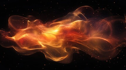 a quantum nebula pulses with hidden interstellar frequencies, creating hypnotic patterns