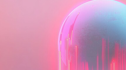 Poster - Using a 3D illustration abstract motion background, neon pink blue light streaks are enhanced by fluorescent ultraviolet light and laser neon lines