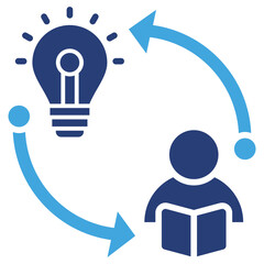 Aufkleber - Learning Icon