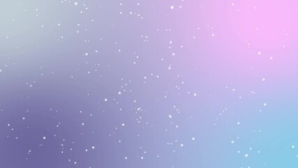 Poster - Pastel floating bubbles, magical star dust sparkle animation background