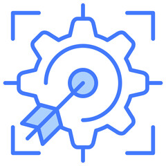 Poster - Goal Setting Blue Icon