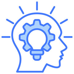 Poster - Critical Thinking Blue Icon
