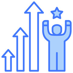 Poster - Personal Growth Blue Icon