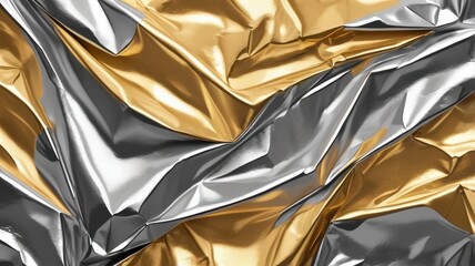 Aufkleber - Abstract gold and silver metallic texture for a luxurious background