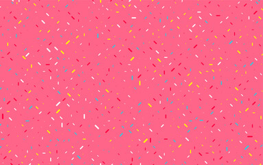 Wall Mural - Colorful sprinkles banner background, colorful falling decorative sprinkles background