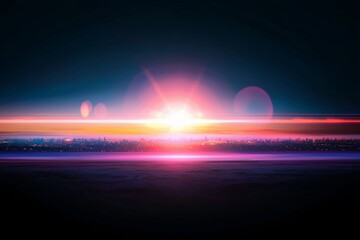 Wall Mural - creating high-quality images becomes easy with lens flare effects for overlay designs or screen blen