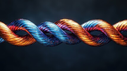 Poster - A striking string of different colors displaying a beautiful spectrum of vibrancy and creativity