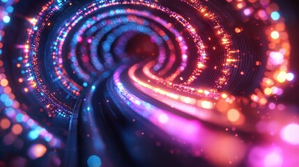 Poster - A captivating spiral design illustrating movement and flow in a unique and engaging visual format