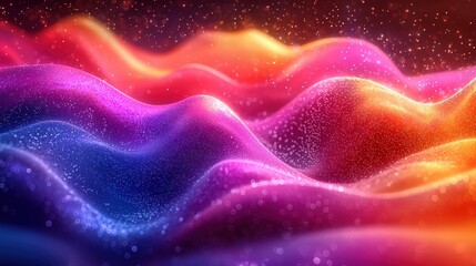 Poster - Colorful wave of water splashing gracefully against a clear background in a dynamic display