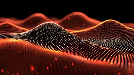 Poster - Ethereal wave of light illuminating the dark space with a mesmerizing and abstract pattern