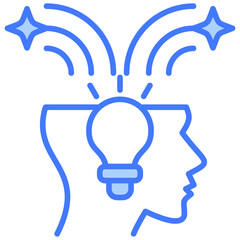 Poster - Creativity Blue Icon