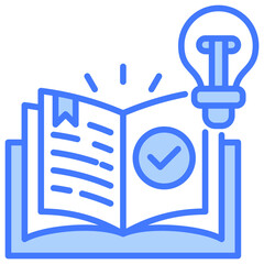 Poster - Knowledge Blue Icon