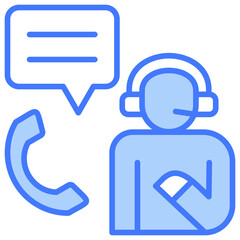 Poster - Personal Assistant Blue Icon