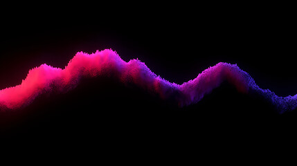 Aufkleber - Dynamic sound wave visualization digital art abstract dark background high definition creative concept