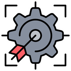 Poster - Goal Setting Lineal Color Icon