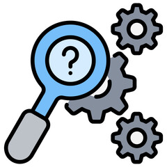 Poster - Analysis Find Lineal Color Icon