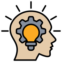 Poster - Critical Thinking Lineal Color Icon