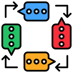 Poster - Feedback Loop Lineal Color Icon