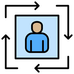 Poster - Personalized Lineal Color Icon
