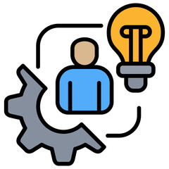 Poster - Technique Lineal Color Icon