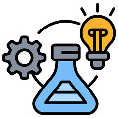 Poster - Science Lineal Color Icon