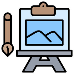 Poster - Artwork Lineal Color Icon