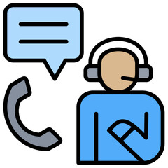 Poster - Personal Assistant Lineal Color Icon