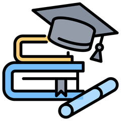 Poster - Education Lineal Color Icon