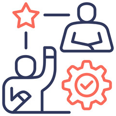 Aufkleber - Mentoring Dual Tone Icon