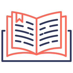 Poster - Open Book Dual Tone Icon