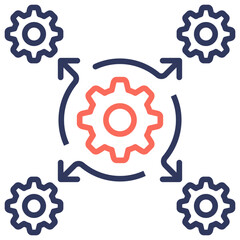 Poster - Integration Dual Tone Icon